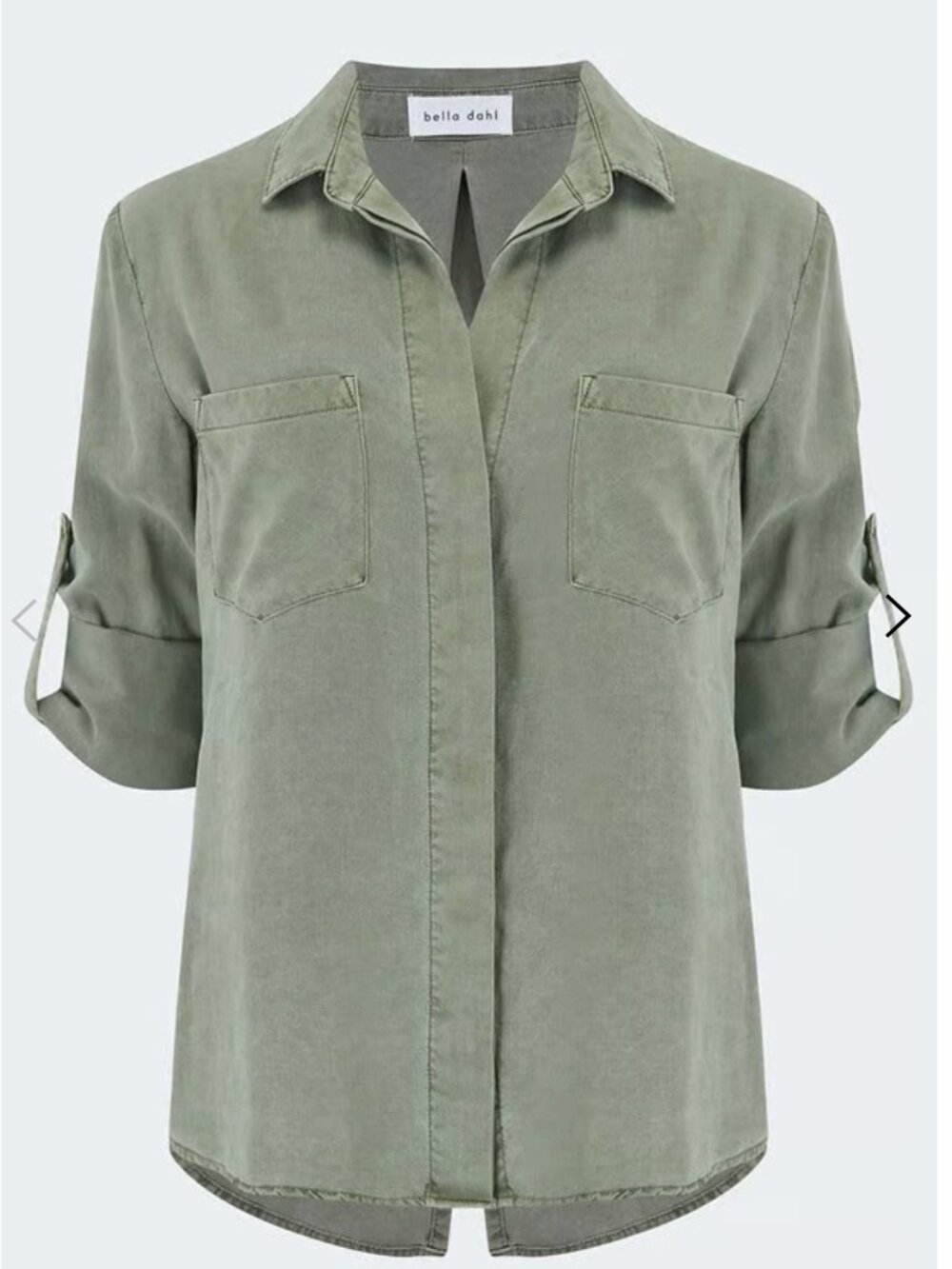 Bella Dahl - Button Down - Soft Army Top - New with tags - Size M